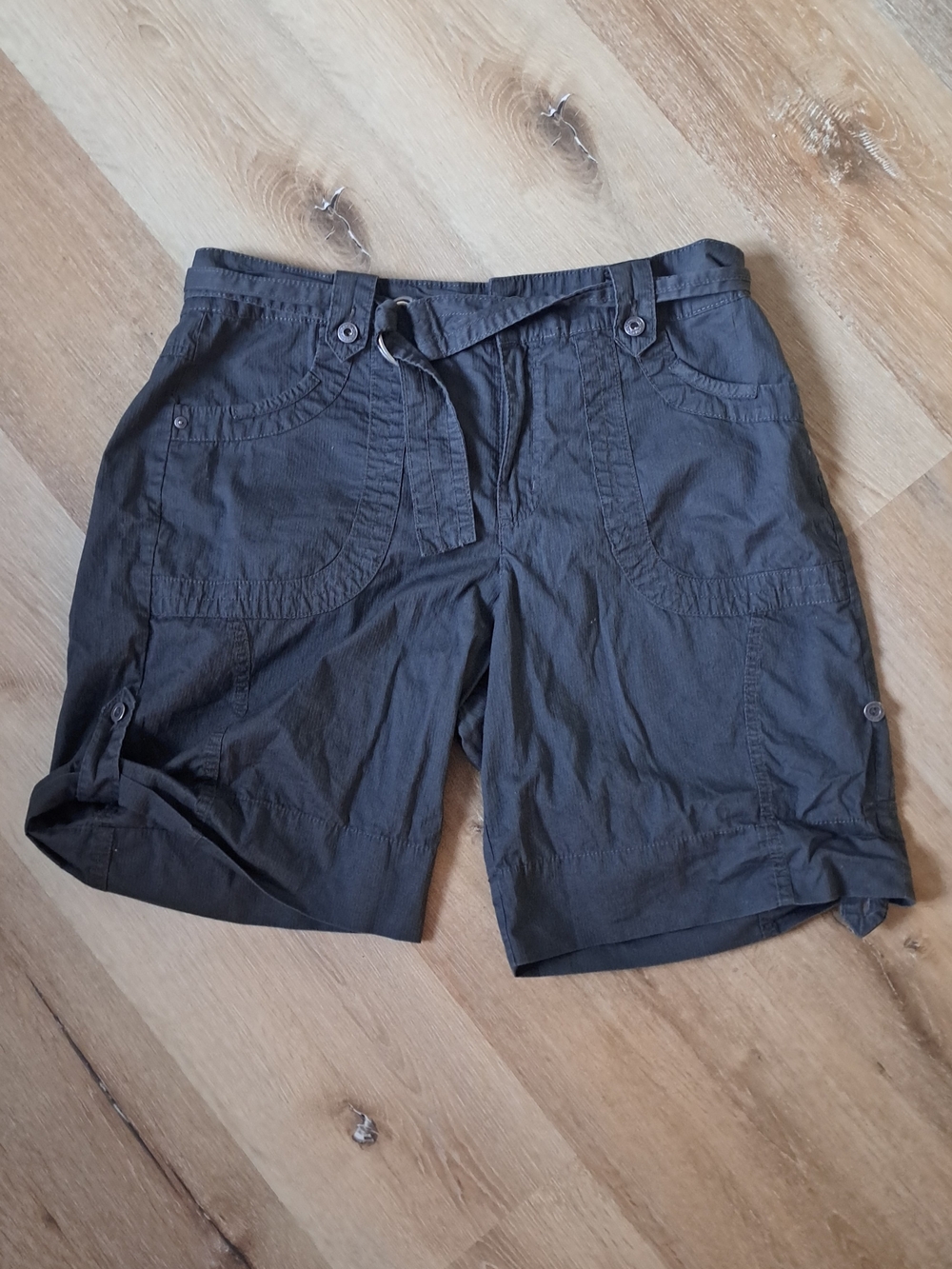 Green 'Missy' Casual Shorts with Purple Label Vintage